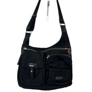Tumi Voyageur Sumatra Crossbody Bag Nylon Black Travel Handbag Messenger Purse